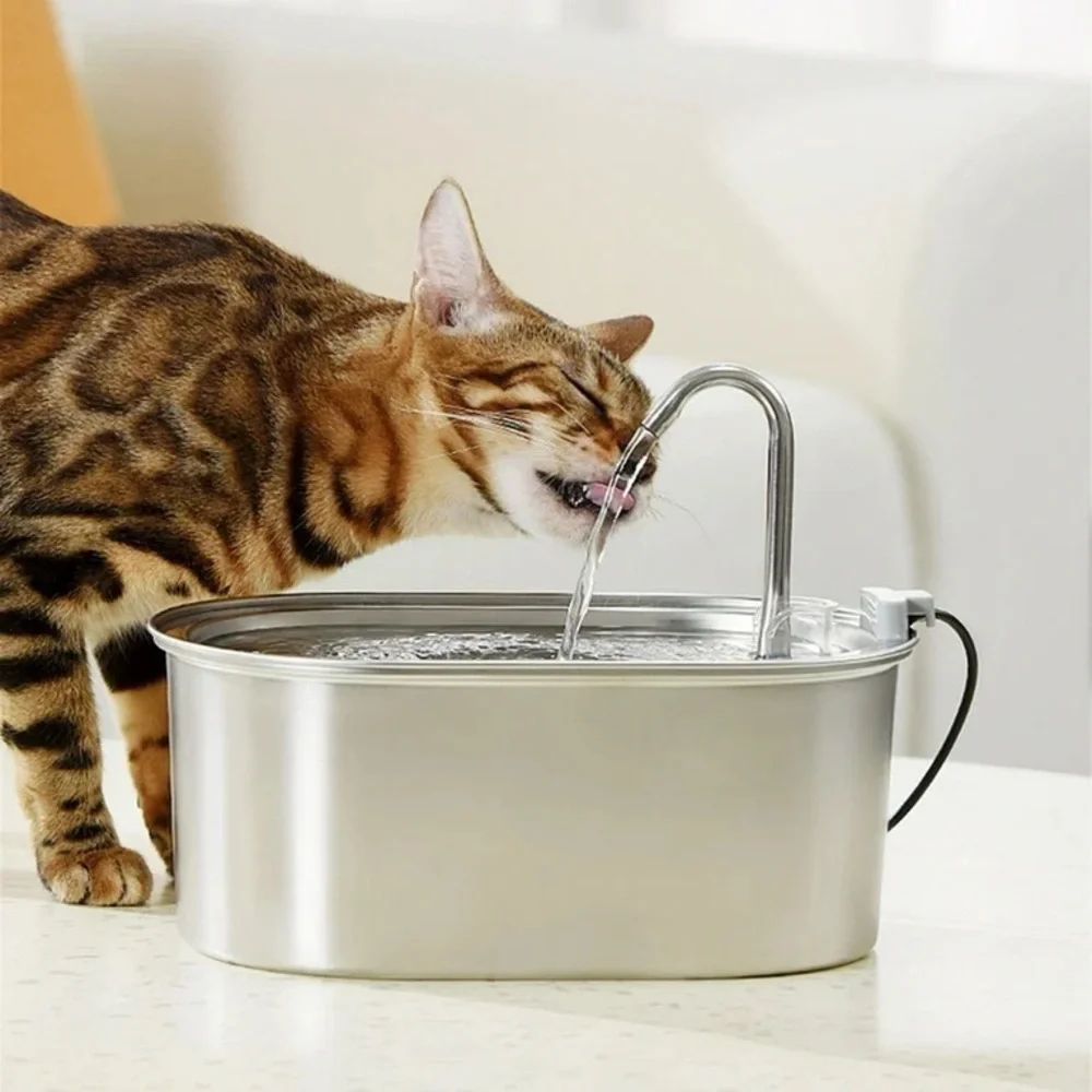 Source Unknown Stainless Steel Pet Water Fountain - Silver